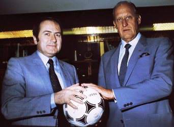 [Picture of Sepp Blatter and Joao Havelange]